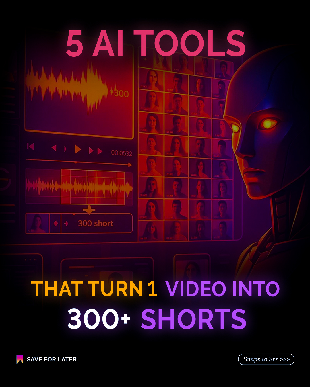 5 AI Tools hook slide